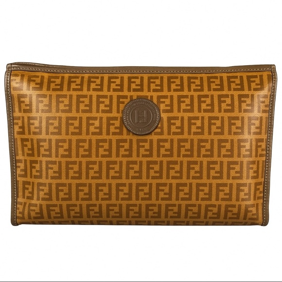 Fendi Handbags - ✨ Authentic Fendi Zucca FF Monogram Clutch Pouch ✨
